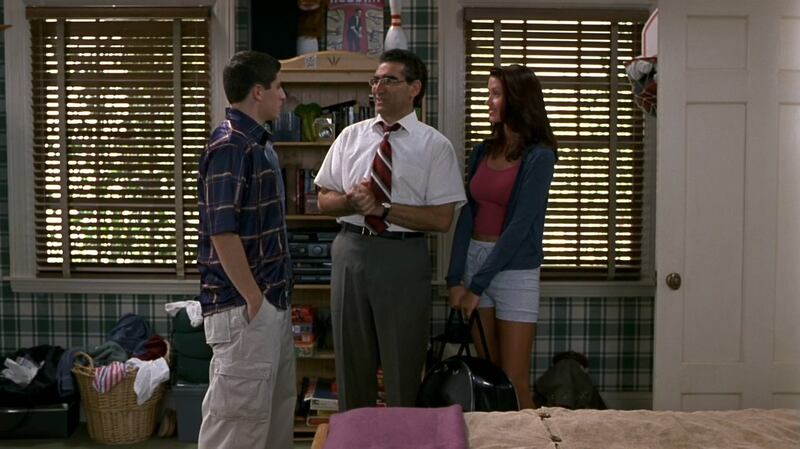 Shannon Elizabeth, Jason Biggs, and Eugene Levy in American Pie. Photograph: Universal Pictures