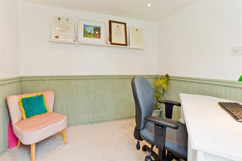 Deirdre Walkin’s dad carried out a lot of the work to convert a shed into a home office