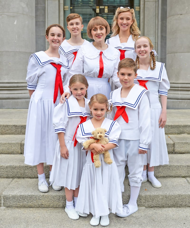 The cast of The Sound of Music which is running at the National Concert Hall in Dublin. Photograph: David Duff