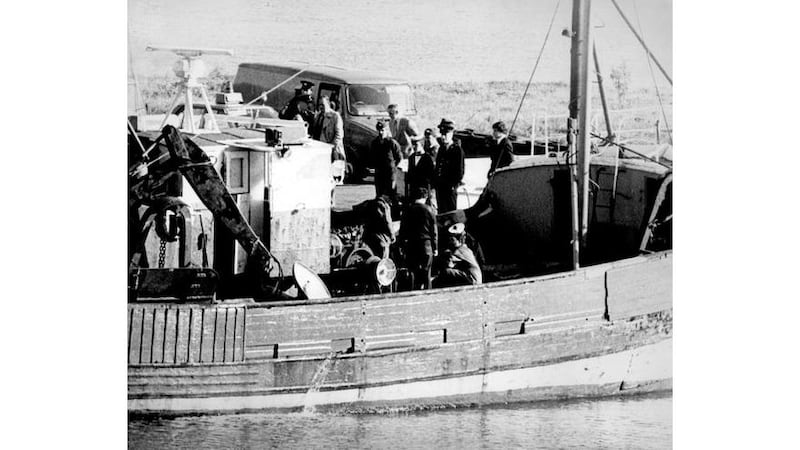Gardaí aboard the Marita Ann