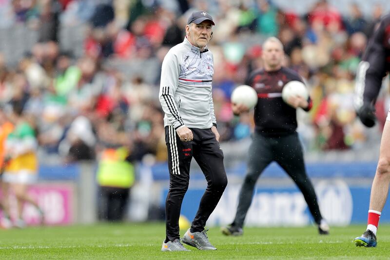 Louth manager Mickey Harte deserves great credit for the job he's doing. Photograph: Laszlo Geczo/Inpho