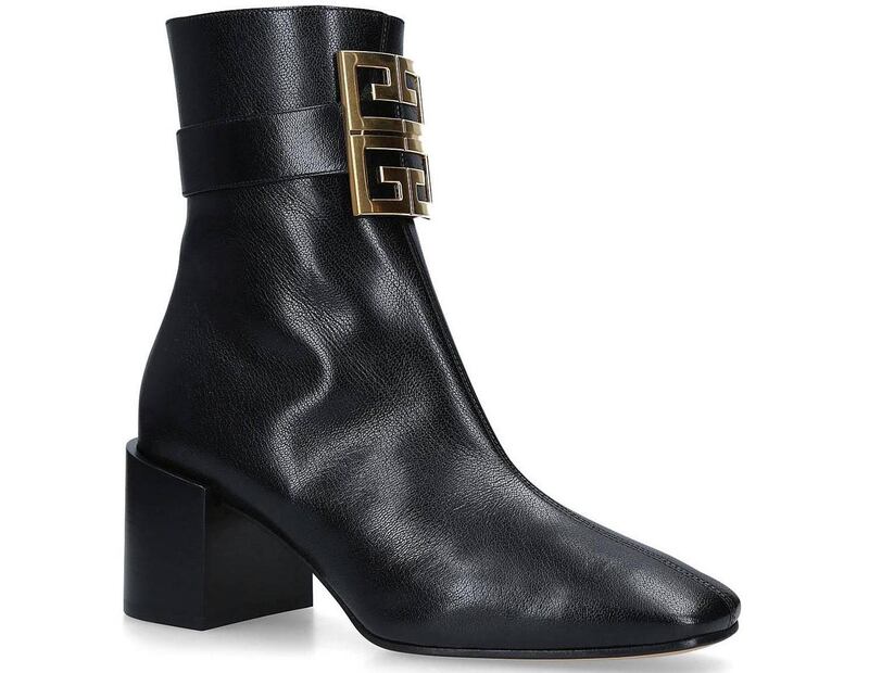 Black leather ankle boots by Givenchy, €995 at Brown Thomas