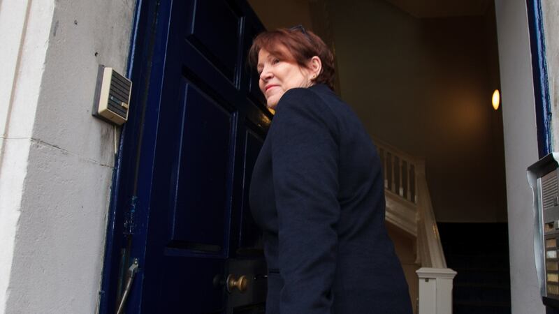 Former Garda Commissioner Nóirín O’Sullivan arrives at the Disclosures Tribunal in Dublin Castle on Monday. Photograph: Gareth Chaney Collins