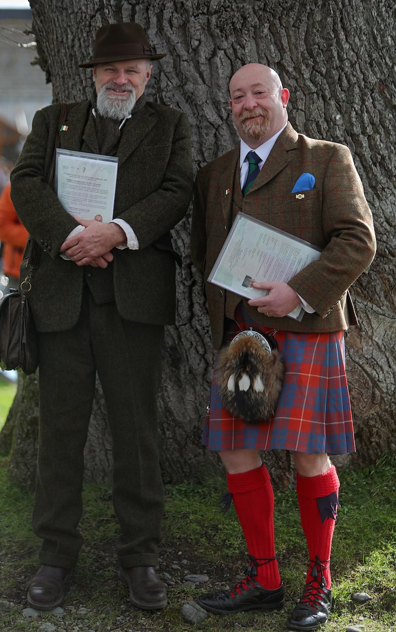 Ian Bascombe, originally from England, now living in the Burren, Co Clare, and David Pratt, originally from Scotland and now living in Belfast. Photograph: Valerie O’Sullivan