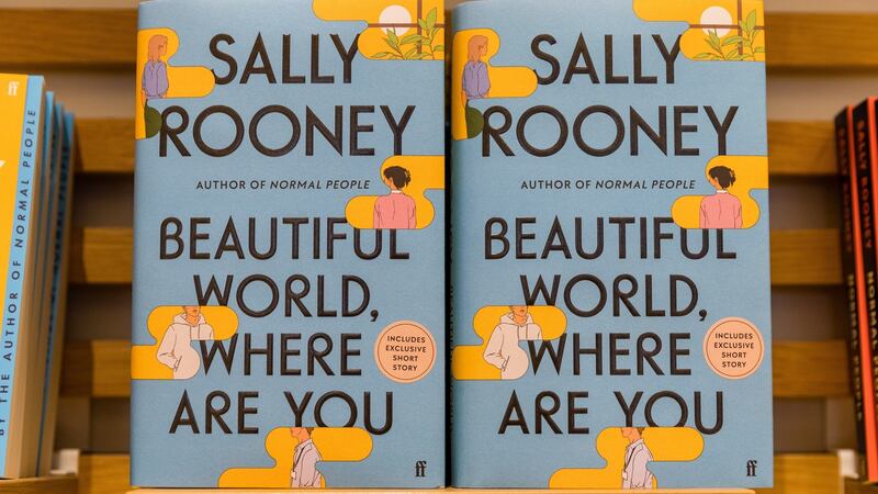 Copies of Beautiful World, Where Are You on display  at Waterstones  in Piccadilly. Sally Rooney’s new novel was launched by the author at a sold-out book signing in London on September 6th. Photograph: Vickie Flores/EPA