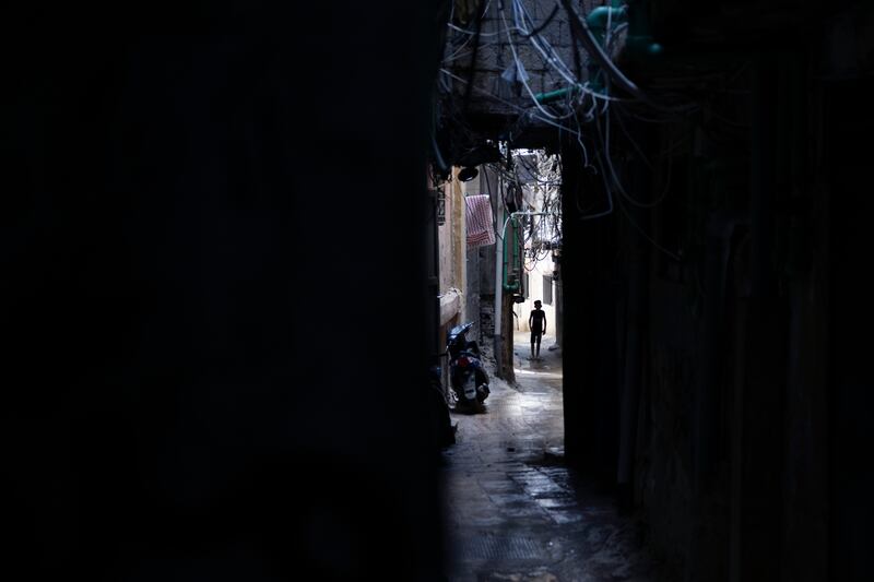 The Burj Al Barajneh refugee camp, in Beirut, Lebanon. Photograph: Chris Maddaloni
