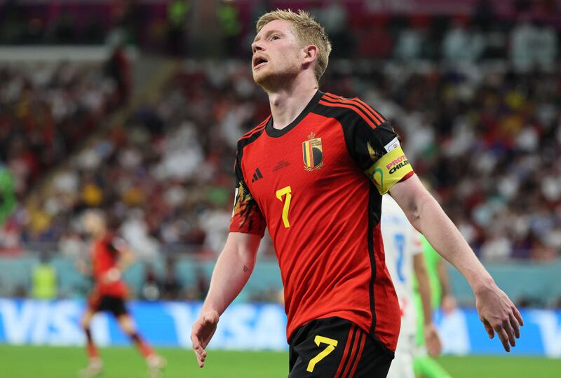 Belgium's midfielder Kevin De Bruyne. Photograph: Jack Guez/AFP via Getty