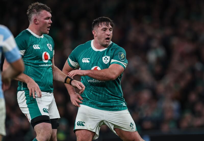 Autumn Nations Series, Aviva Stadium, Dublin 15/11/2024
Ireland vs Argentina
Ireland’s Thomas Clarkson
Mandatory Credit ©INPHO/Billy Stickland