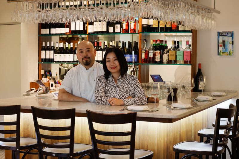 Alan and Elaine Wang of Brighton Road, a pretty much perfect neighbourhood restaurant. Photograph: Alan Betson
