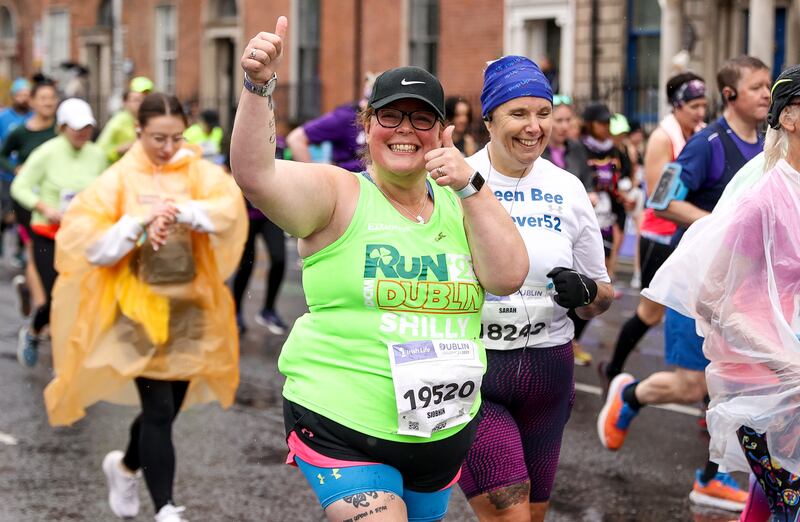 Competitors at the start of the Dublin Marathon. Photograph: Ben Brady/Inpho
