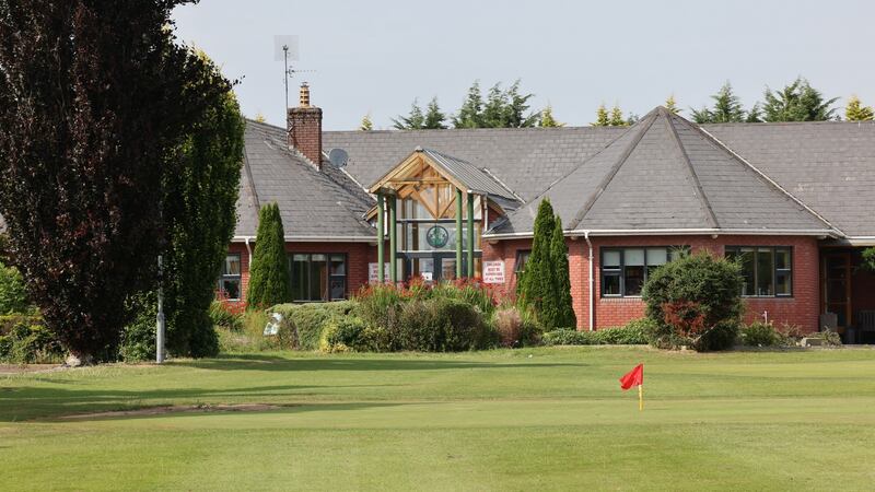 The practice area and the clubhouse at Edenderry. Photo: Alan Betson/The Irish Times