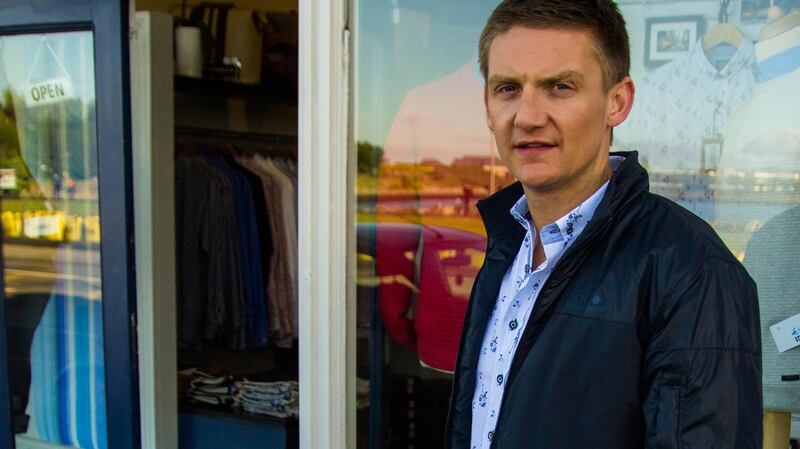 Shane Burke outsde his Clontarf shop Stylish Guy