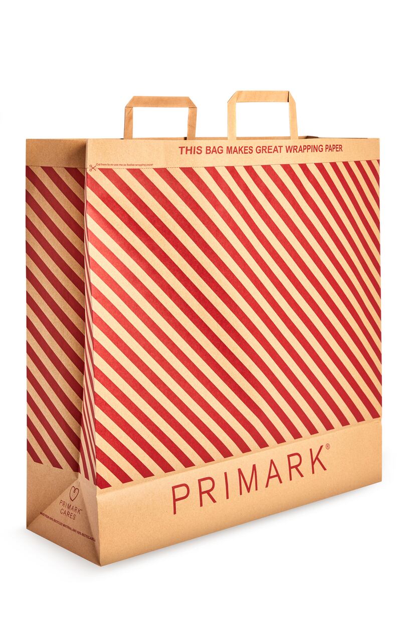 Penneys are turning their  brown paper bags into reusable wrapping paper this year.