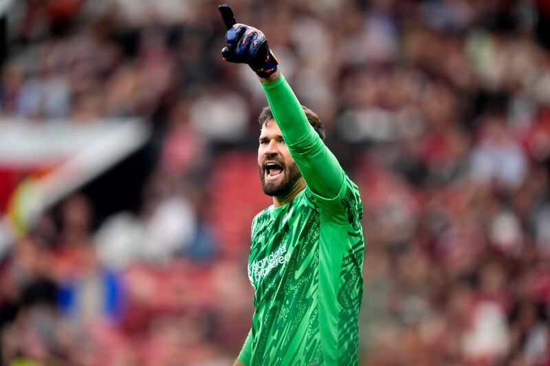 Liverpool's Alisson Becker. Photograph: Nick Potts/PA Wire