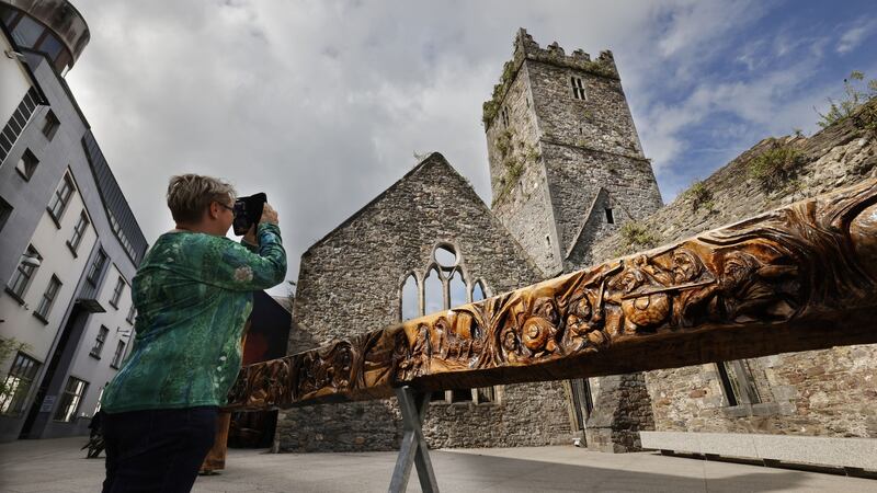 21/09/2021 - NEWS - Blackfriars Abbey and the Dragon Slayer Sword in the Viking Triangle District of Waterford City. Best Places to Live series.Photograph: Alan Betson / The Irish Times