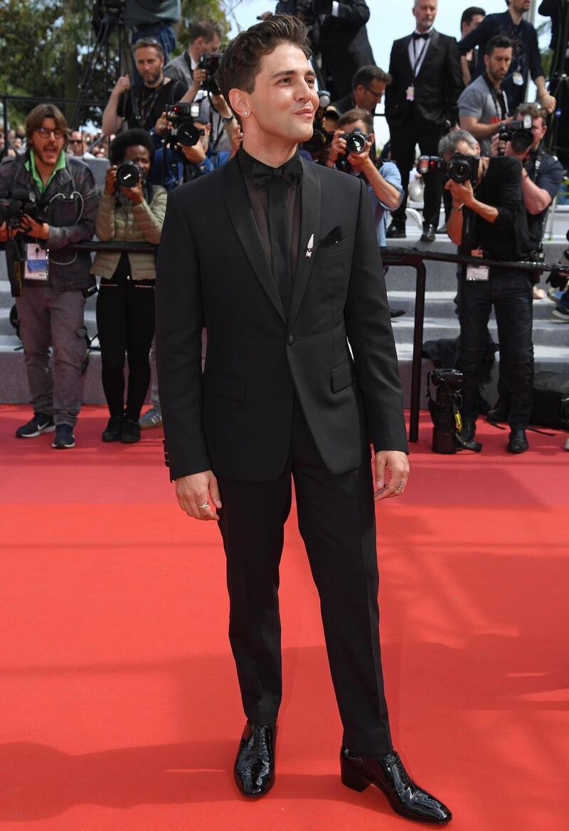 Men in heels: Xavier Dolan in his Christian Louboutin Cuban-heeled oxfords. Photograph: Pascal Le Segretain/Getty