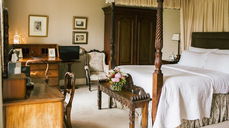 Newforge House's six individually furnished bedrooms incorporate family antiques that have been handed down for six generations