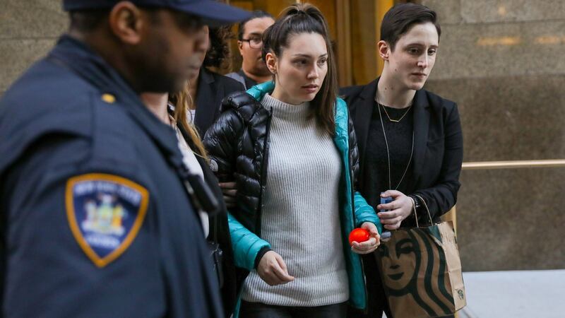 Jessica Mann leaves the court on February 3rd after testifying against Harvey Weinstein. Photograph: Stephen Yang/Reuters