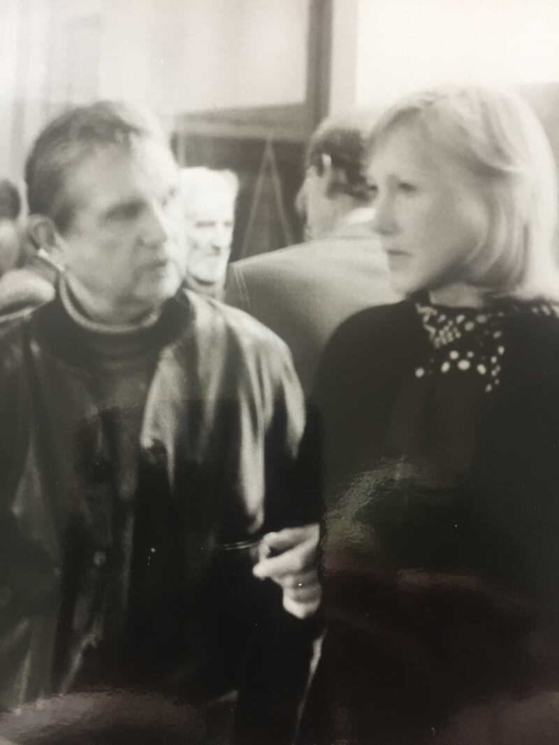 Anne Madden and Francis Bacon at the opening of an exhibition by Madden at Galerie Darthea Speyer, Paris 1979. Photographs: Edward Quinn.