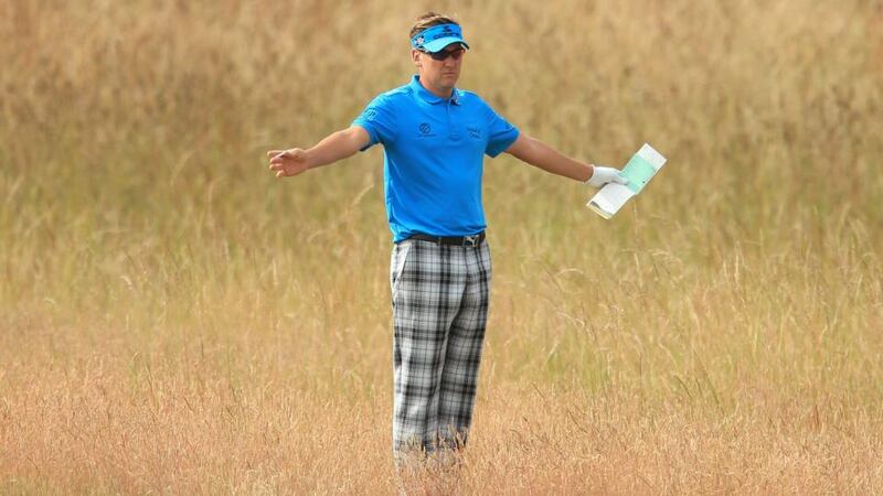 England’s Ian Poulter said some pin positions were a ‘joke’. Photograph:  Mike Egerton/PA Wire