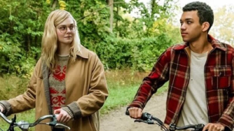 Elle Fanning and Justice Smith in All the Bright Places