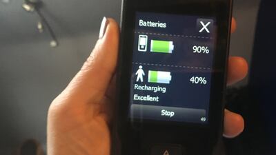 My neurostimulator: When I say I need to lie down and recharge my batteries, I mean it. Literally.