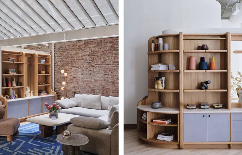 Orior designs at their flagship store in Manhattan