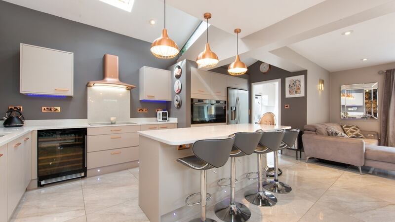 Kitchen/living/dining room