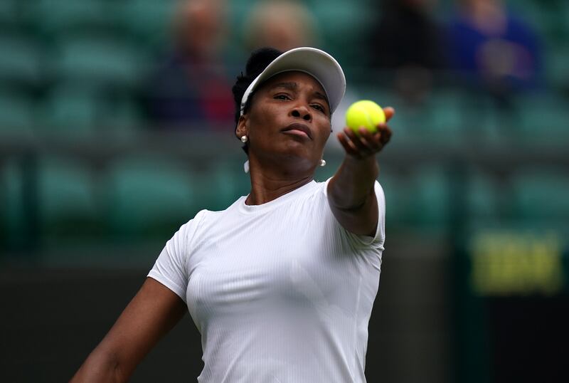 Venus Williams, now a veteran, will continue the long tradition of a Williams sister featuring in the main draw at Wimbledon. Photograph: Adam Davy/PA 