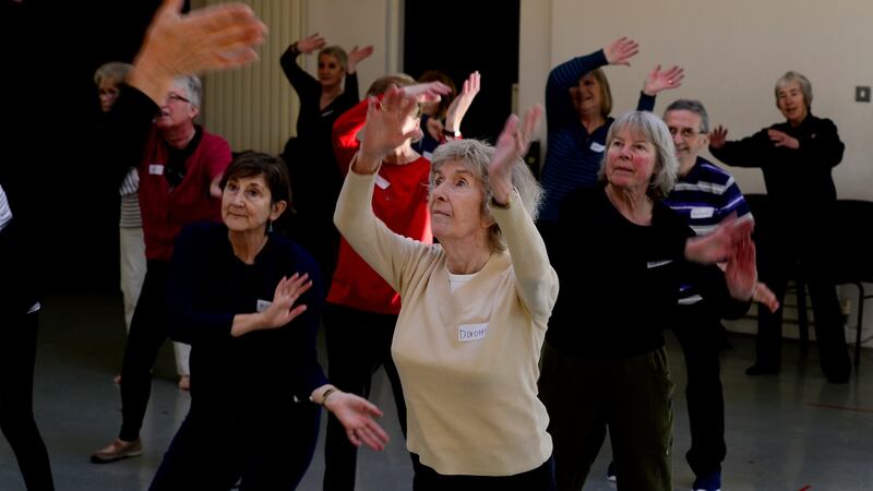 Senior class at Dance Theatre of Ireland, at Bloomfield Centre, Dún Laoghaire. Photograph: Cyril Byrne