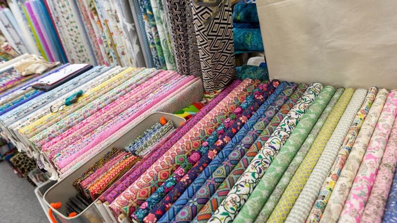Fabrics on sale at the Knitting & Stitching Show at the RDS this weekend