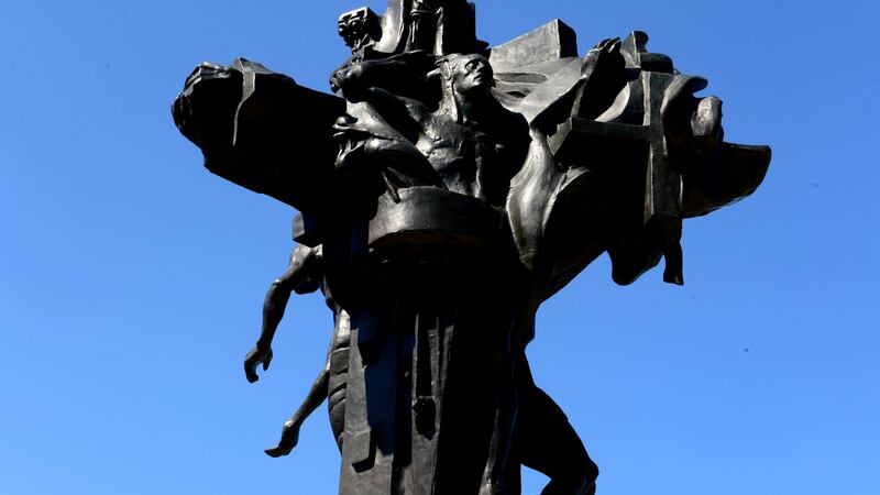 The history of American-Irish sculptor Andrew O’Connor’s ‘Christ the King’  is told in a new  exhibition  in Dún Laoghaire.  Photograph: Cyril Byrne