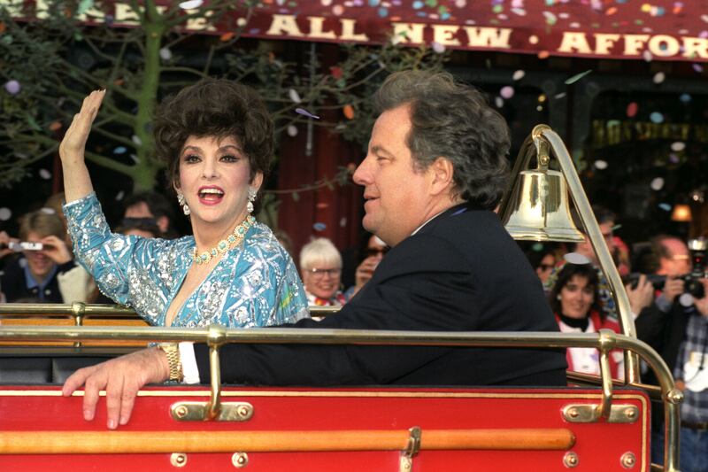 Gina Lollobrigida at the opening ceremony of Euro Disney Resort Paris in 1992. Photograph: PA