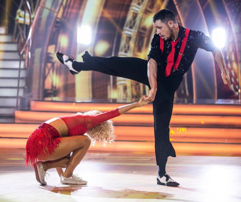 Johnny Ward and Emily Barker dancing a  jive to Leif Garrett’s Johnny B Goode. Photograph: Kyran O’Brien