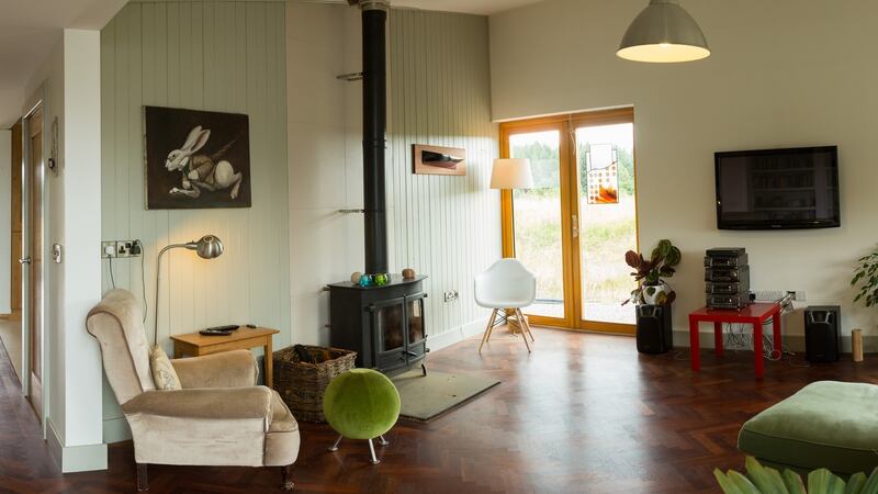 Furniture designer Max Brosi’s timber, butterfly-roof house, in Glenboy, is open Sunday 11am-5pm