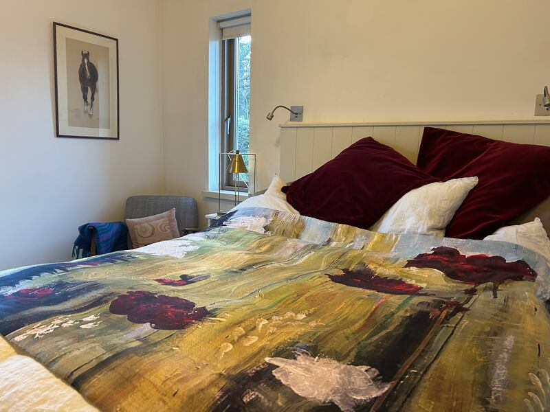 Artwork by Poppy Hunt, printed onto a blanket by Vistaprint