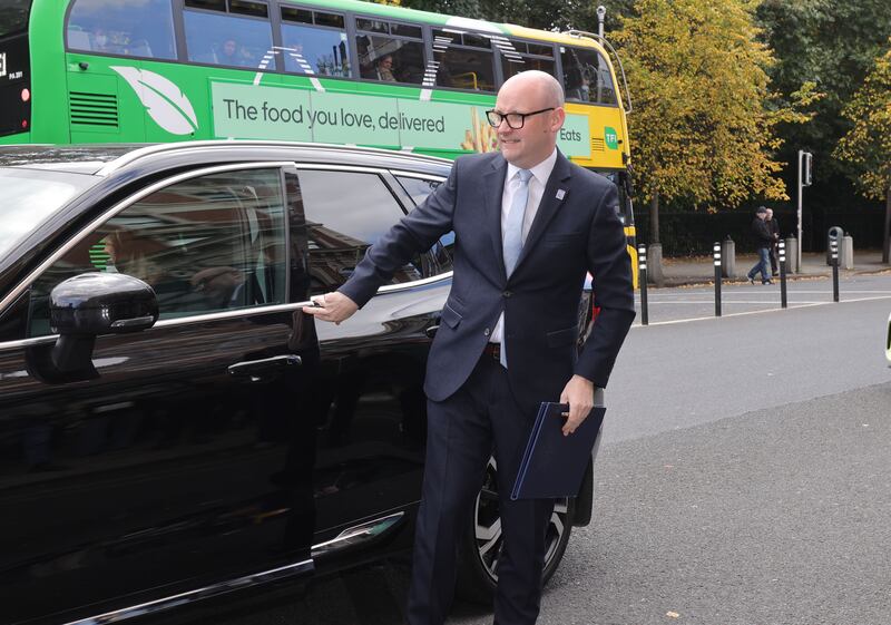 Lord Mayor of Dublin Ray McAdam arriving outside  the Shelbourne Hotel on Thursday. Photograph: Alan Betson 
