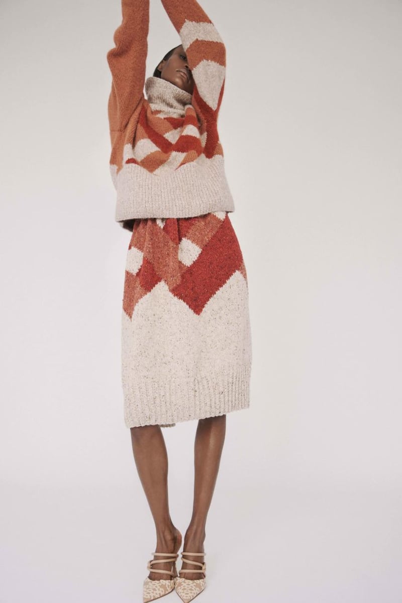 Lost Summer knit two-piece in native Irish wool by Katie Ann McGuigan