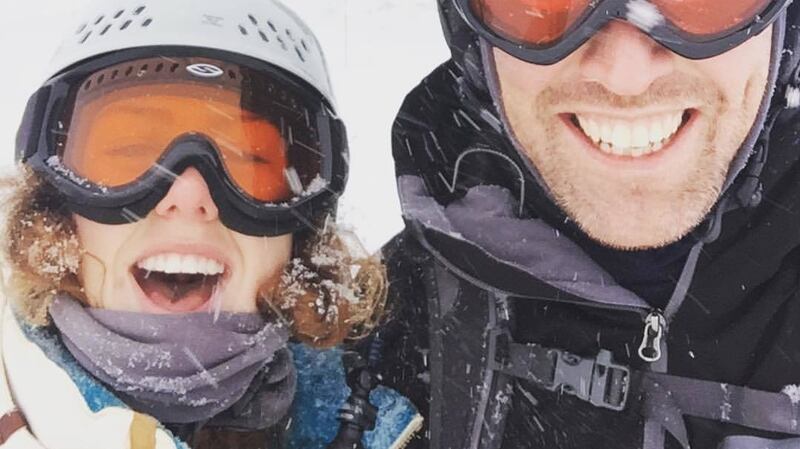 Gillian Ackland enjoying the snow in Calgary
