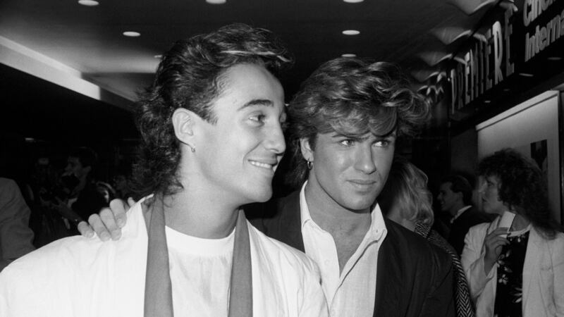 From 1984,  Wham! duo Andrew Ridgeley and George Michael. Photograph:  PA