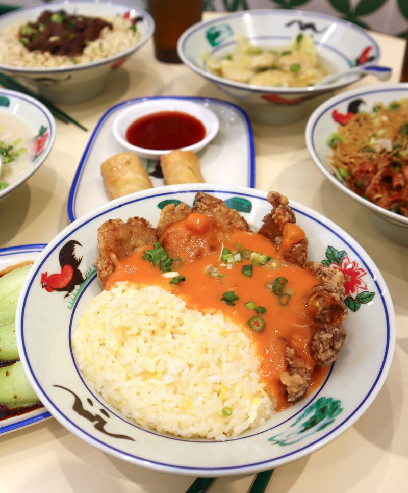 Hong Kong Wonton pork chop with rice