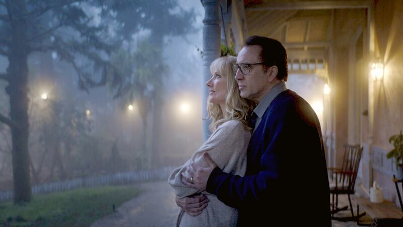 Nicolas Cage and Joely Richardson in Color Out of Space. Photograph: RLJE Films