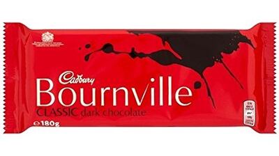 Cadbury’s Bournville: not the healthiest   dark chocolate due to its low level – 36 per cent  – of cocoa solids