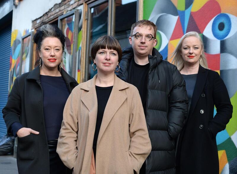 Caroline Gardner, Joan Ellison, James Seaver and Celina Muldoon. Photograph: Dara Mac Dónaill