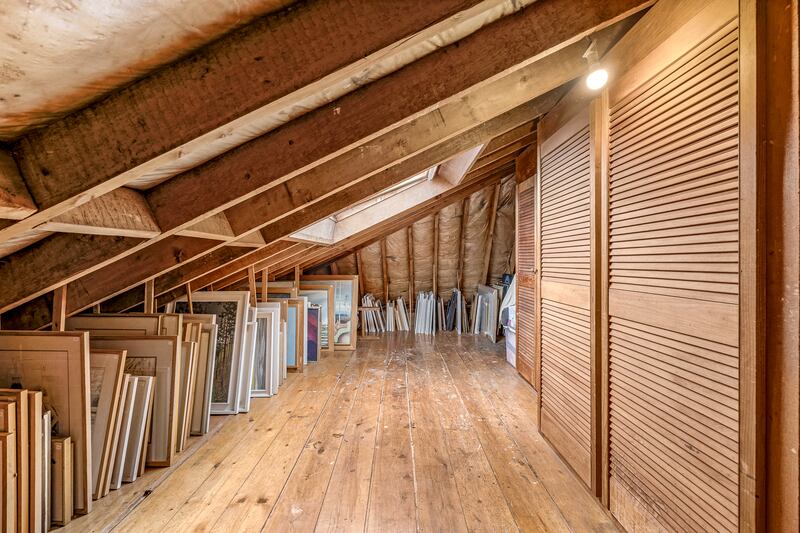 Attic room on the first floor return is where Gerhardt Gallagher painted