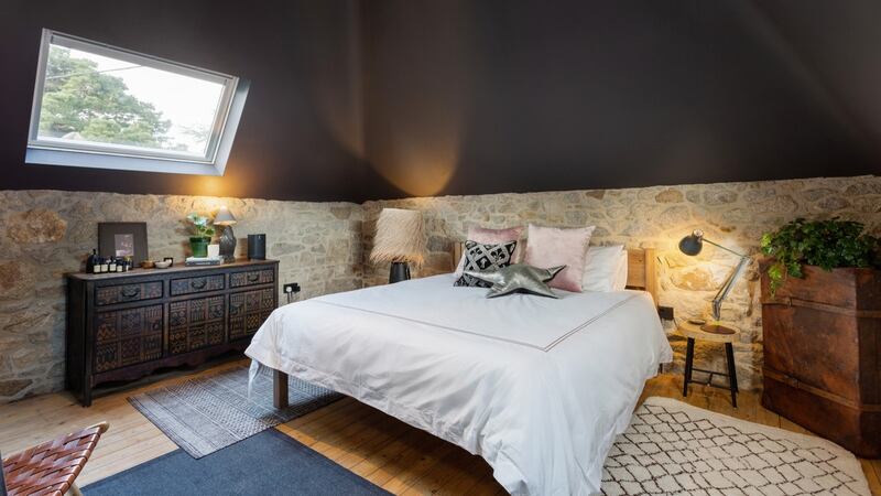 The main bedroom at Glandore Mews in Monkstown,  Co Dublin