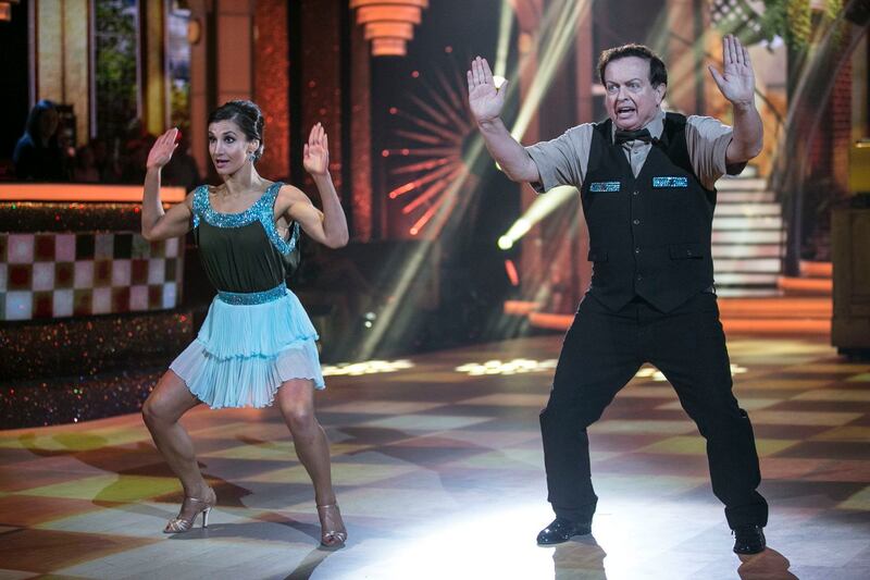 Marty Morrissey and Ksenia Zsikhotska. Photograph: Kyran O’Brien/RTÉ