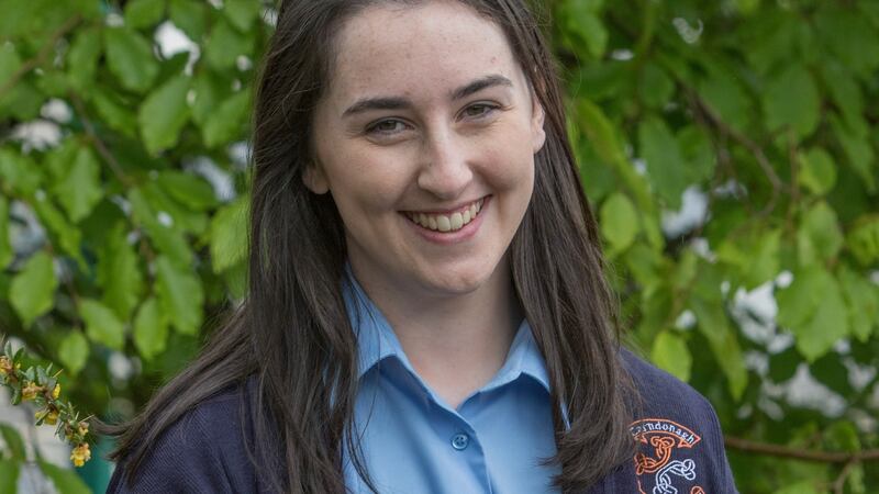 Sarah Monagle, from Malin town, is a Leaving Cert student at Carndonagh Community School. Photograph: North West Newspix