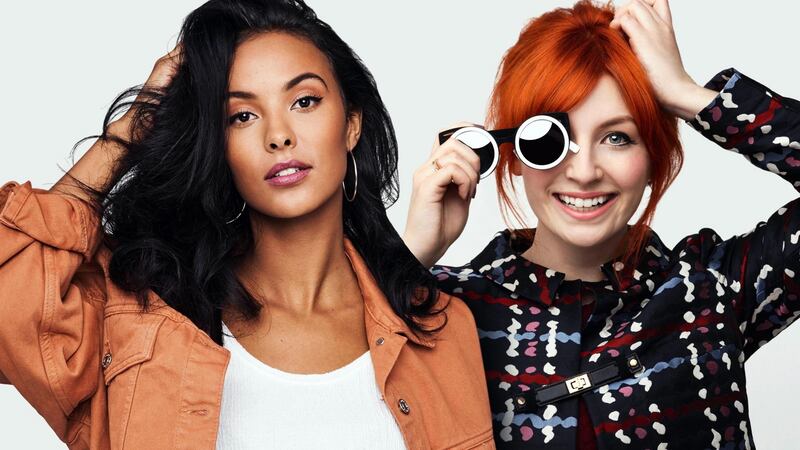 Maya Jama and Alice Levine, hosts of The Circle