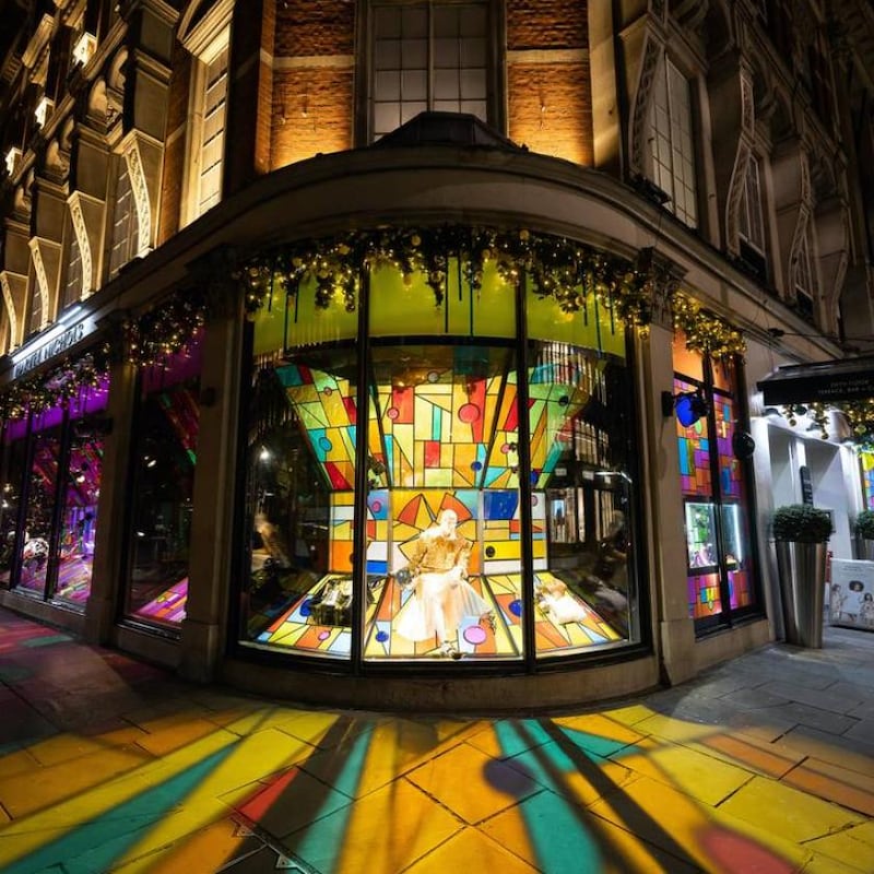 Harvey Nichols London 2021 Christmas window. Photograph: Harvey Nichols